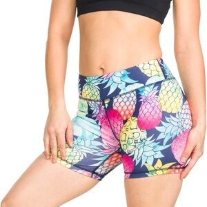 Pineapple‎ 3 Inch Volleyball Crossfit Yoga Running Shorts Size: Medium
